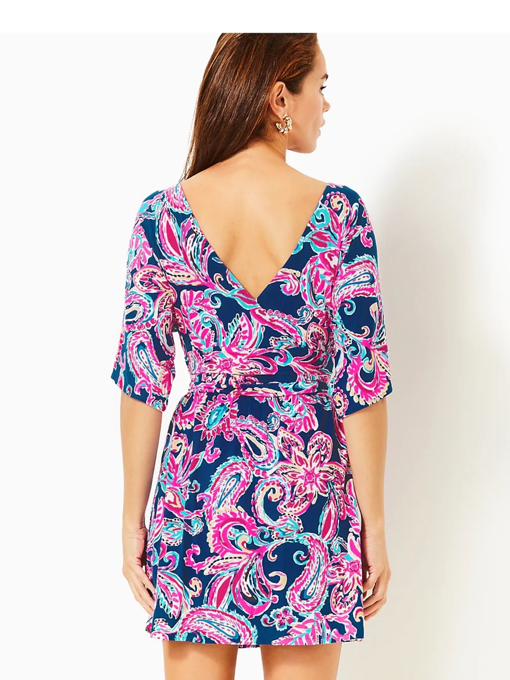 NWT Lilly Pulitzer Parigi Boat Neck Romper in Multi Flitting About / Medium